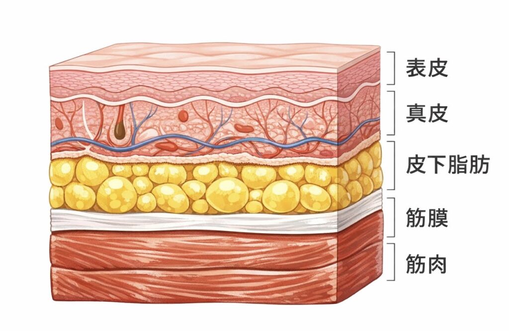 肌の断面図